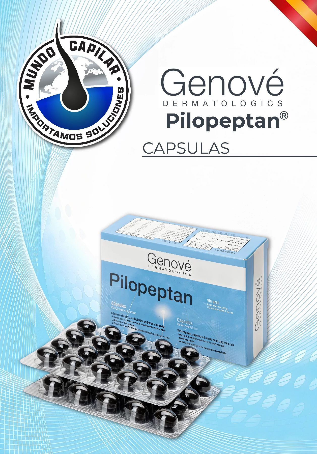 Pilopeptan® Cápsulas – Complemento alimenticio anticaída capilar