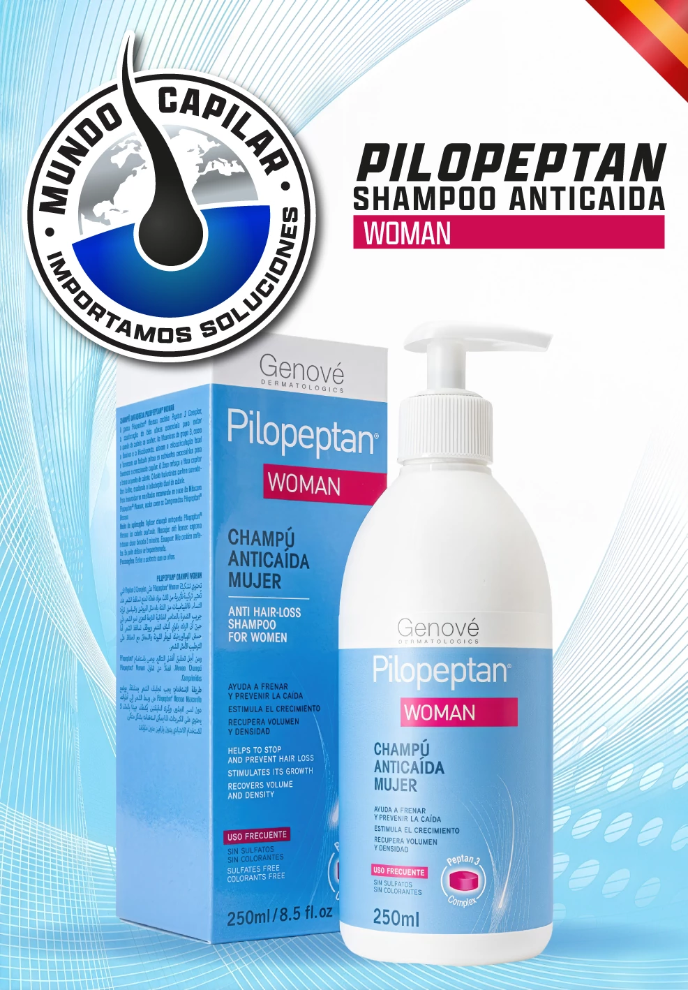 Pilopeptan® Woman Champú Anticaída – 250 ml