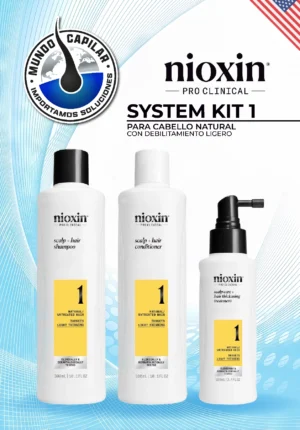 System Kit 1 – Para cabello natural con debilitamiento ligero