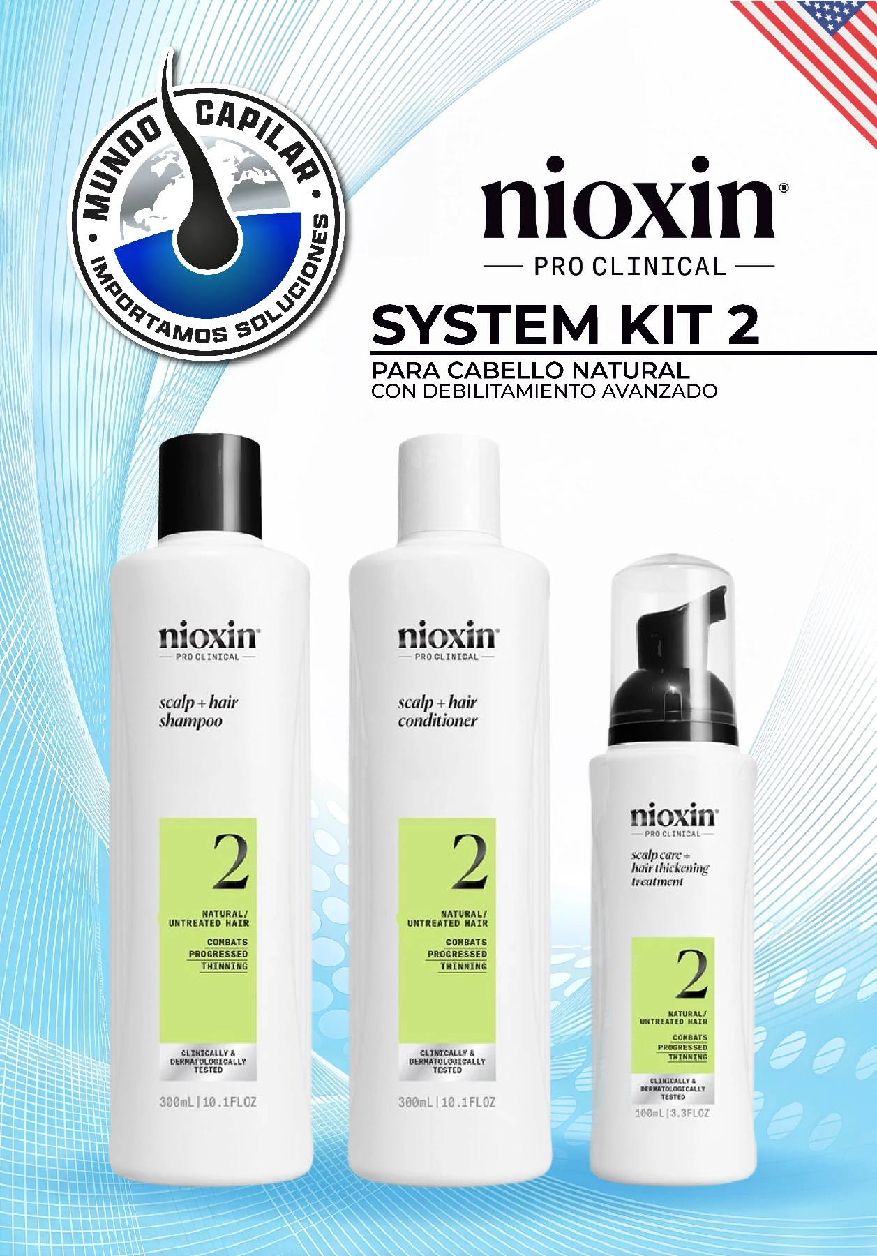 System Kit 2 – Para cabello natural con debilitamiento avanzado