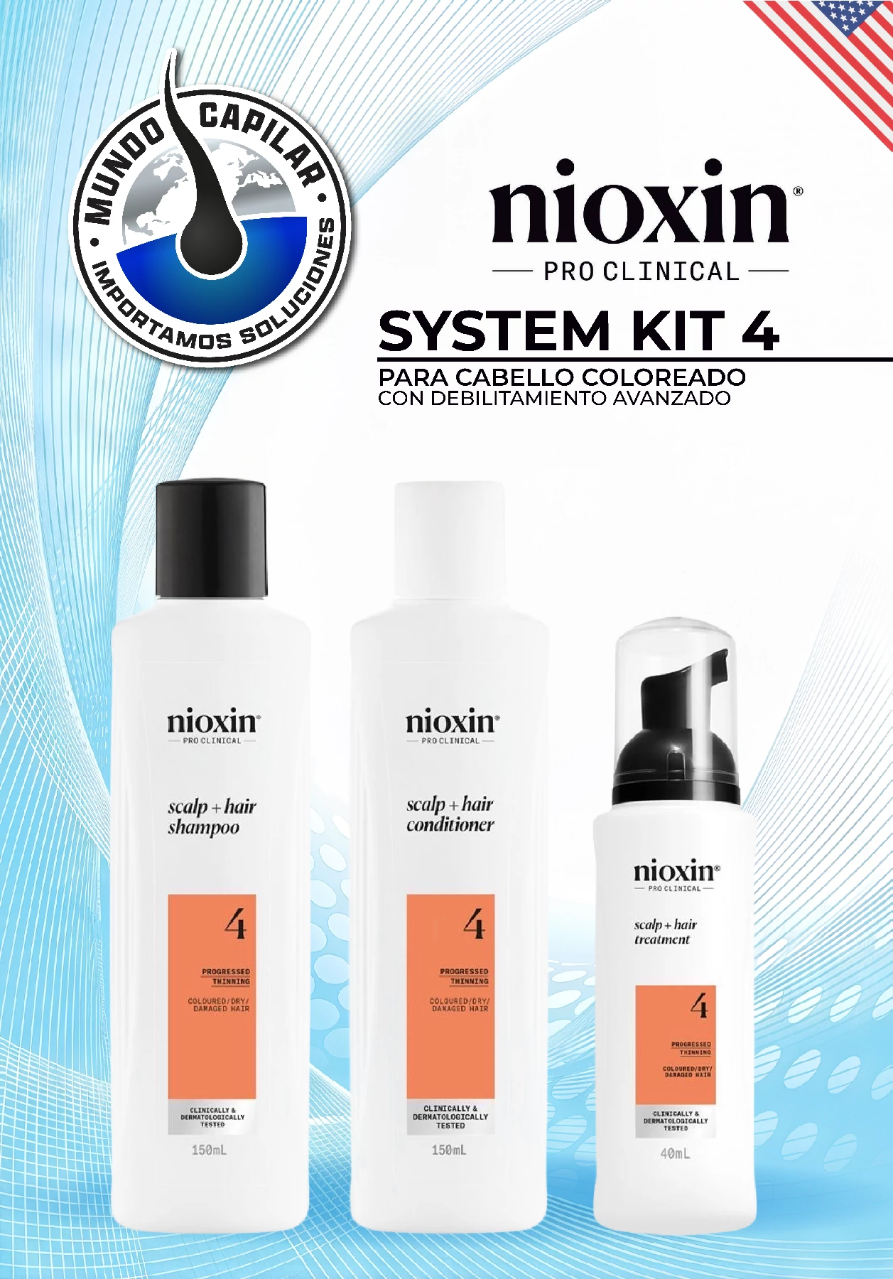System Kit 4 – Engrosamiento del Cabello - Debilitamiento Avanzado